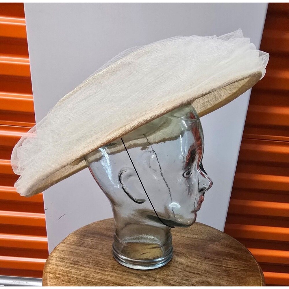 Marzi Firenze Neiman Marcus Italian Natural Straw Hat - Picture 5 of 7